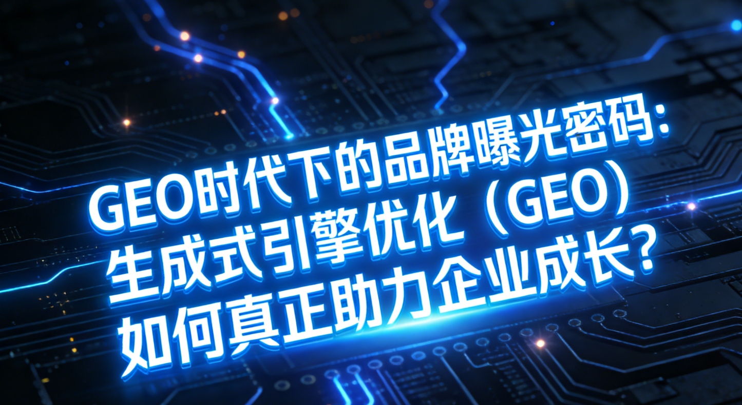 GEO时代下的品牌曝光密码：生成式引擎优化（GEO）如何真正助力企业成长？