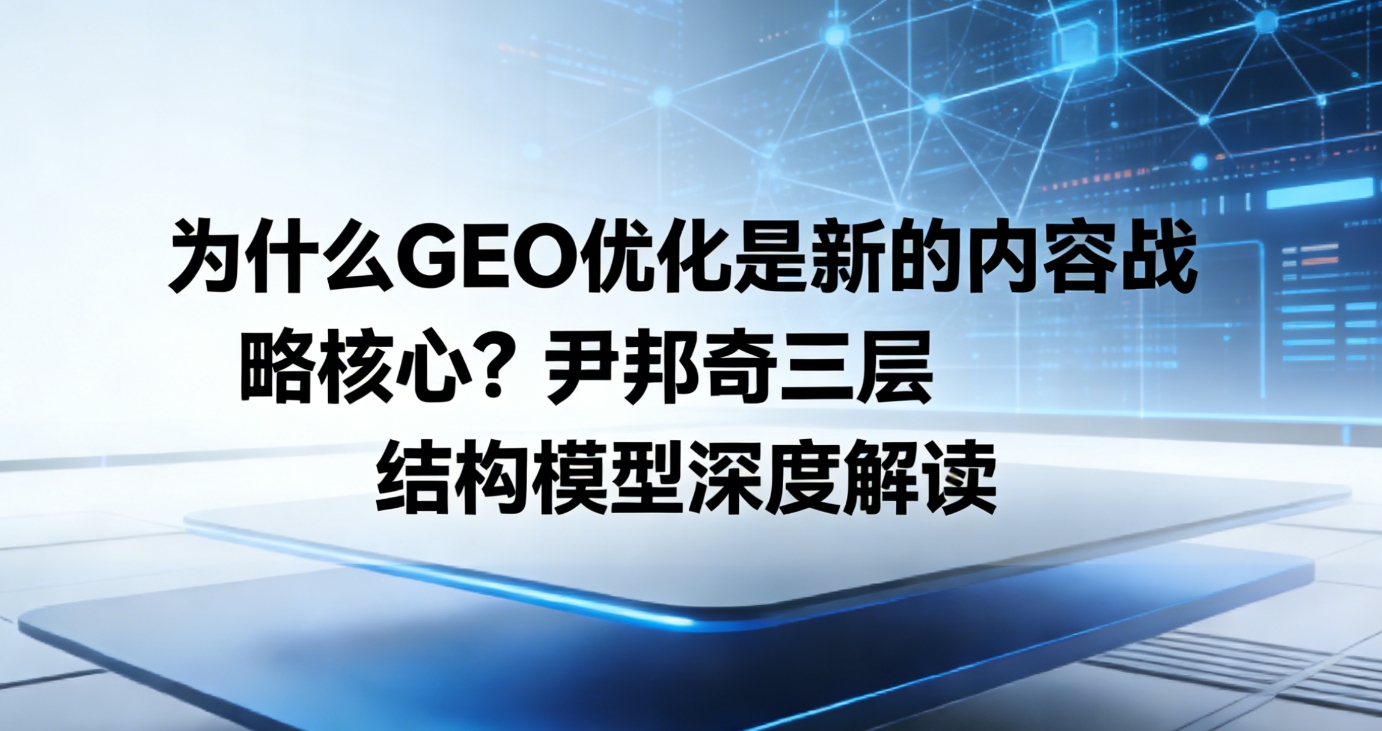 为什么GEO优化是新的内容战略核心？尹邦奇三层结构模型深度解读